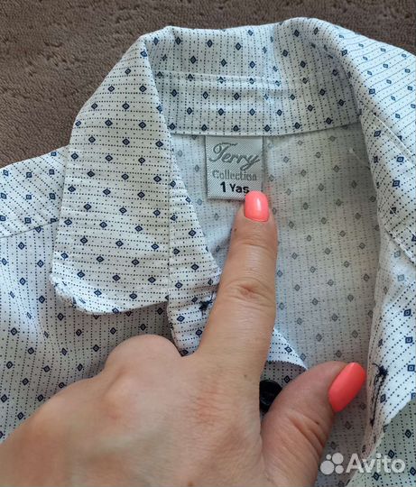Рубашка на мальчика.Ткань неплотная