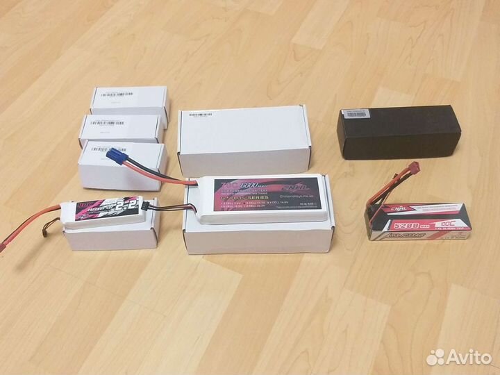 Аккумуляторы новые lipo 2s 3s 4s 2200-7300mAh