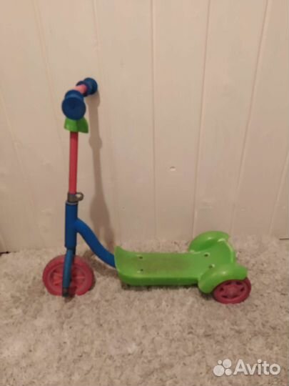 Самокат детский трехколесный бу