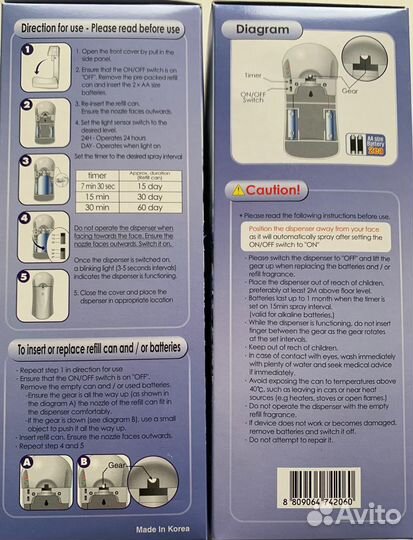 Диспенсер для освежителя воздуха