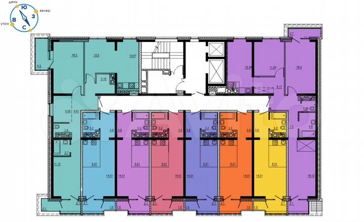 1-к. квартира, 29,1 м², 9/16 эт.
