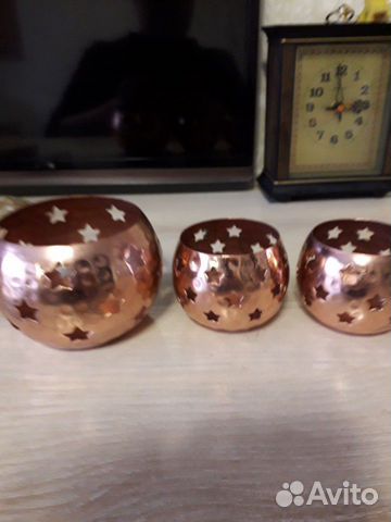 Набор подсвечников.медь.Винтаж.20 в