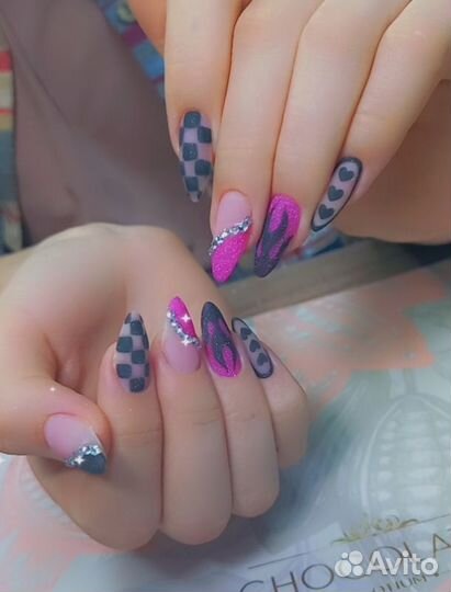 Маникюр+shellak, наращивание,педикюр