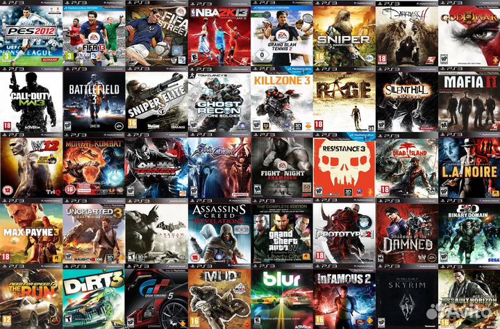 Диски на PS3 в ассортименте