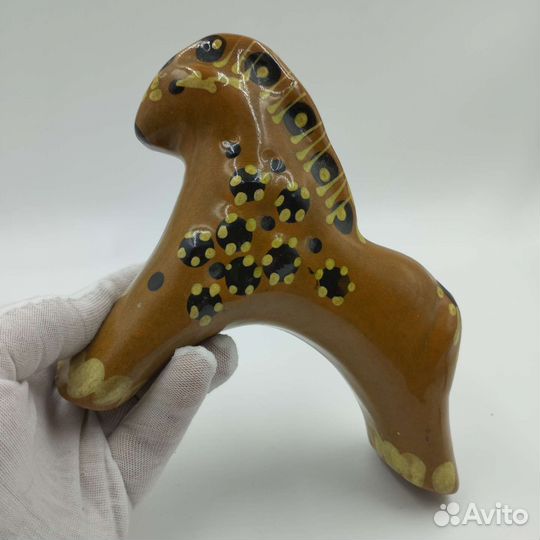 Статуэтка Лошадка. Майолика. Винтаж