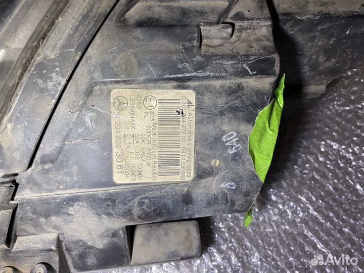 Фара правая на mercedes w204 ксенон