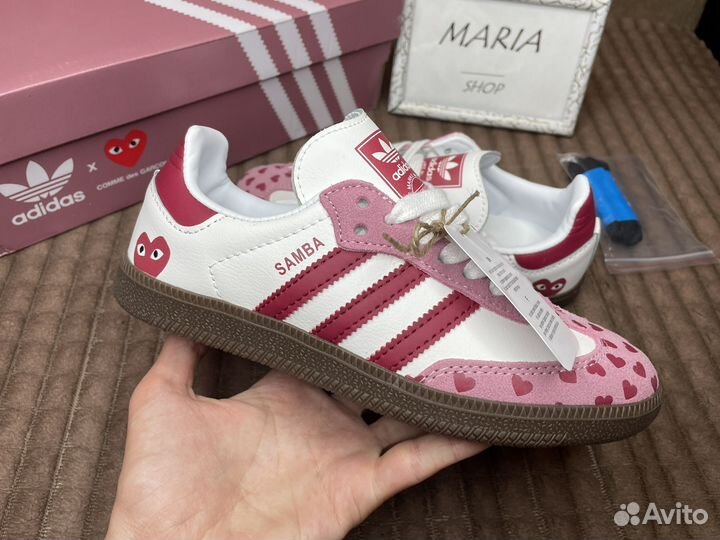 Adidas samba og pink mist сердечки