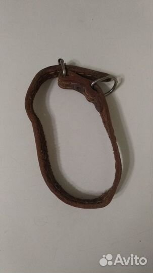 Ошейник кожаный