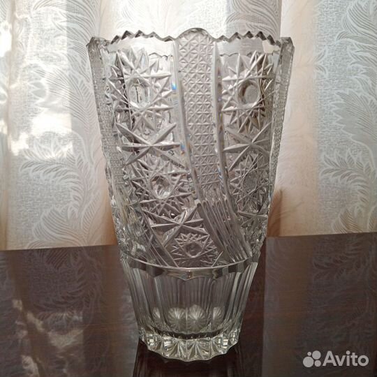 Хрусталь СССР, хрустальные вазы, блюда, рог