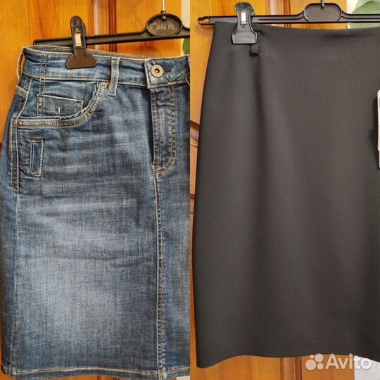 Юбки джинсовая, карандаш