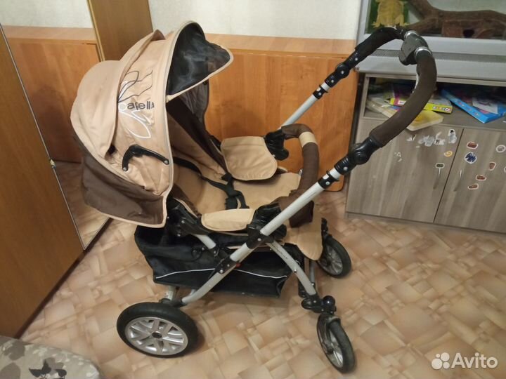 Коляска Capella S-803 Сибирь бежевый/коричневый