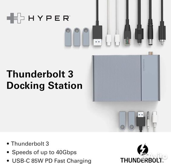 Док станция HyperDrive GEN2 14-in-1 Thunderbolt 3