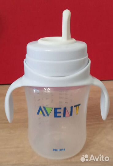 Бутылочка-поильник avent 2в1+2поильника в подарок