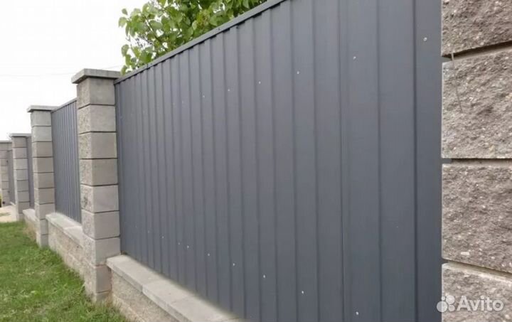 Забор металлический профессионально качественно