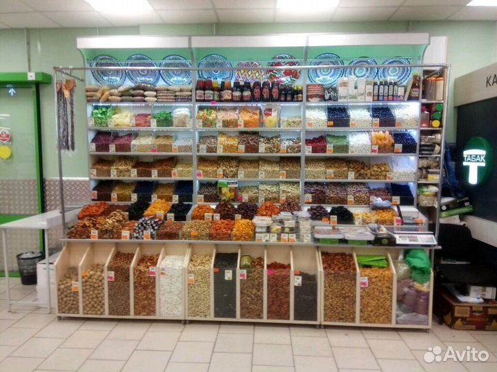 Витрины для сухофруктов, конфет, специй