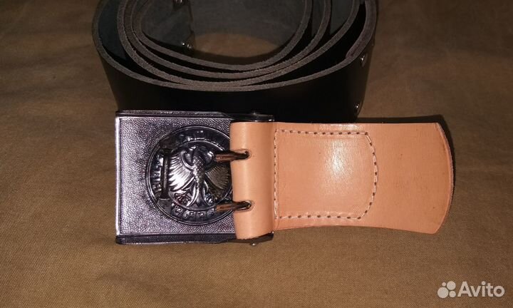 Ремень кожаный Бундесвера (130-140 см)