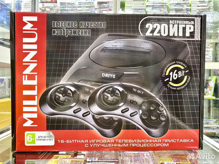 Sega 220 разных игр Сега Игровая Приставка Новая