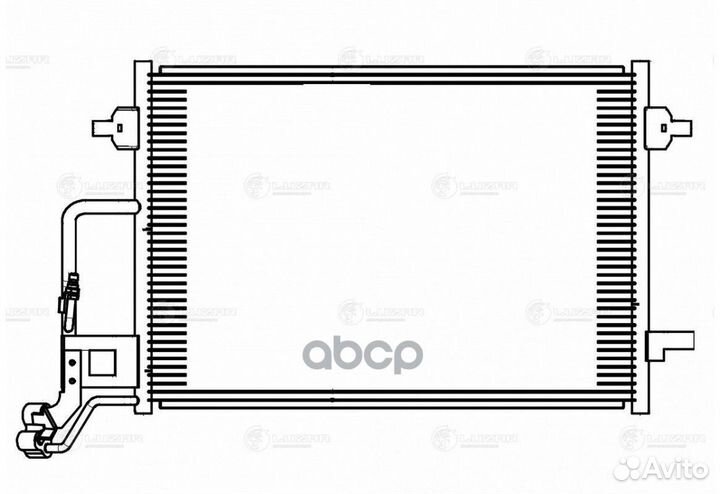 Lrac 1865 радиатор кондиционера VW Passat B5 0