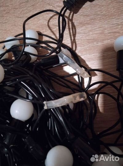 Гирлянда светодиодная 7 метров, шары 20 мм