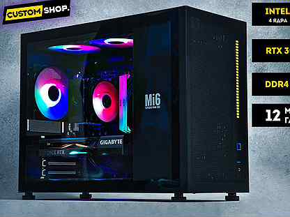 Новый Игровой пк i3 12100f+RTX 3060 от CustomShop