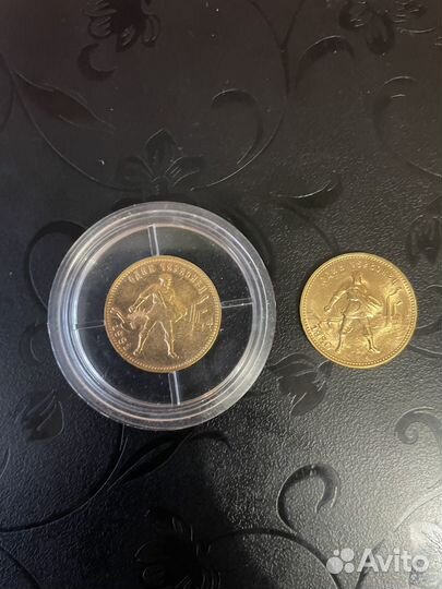 Золотая монета сеятель червонец 1980 и 1981