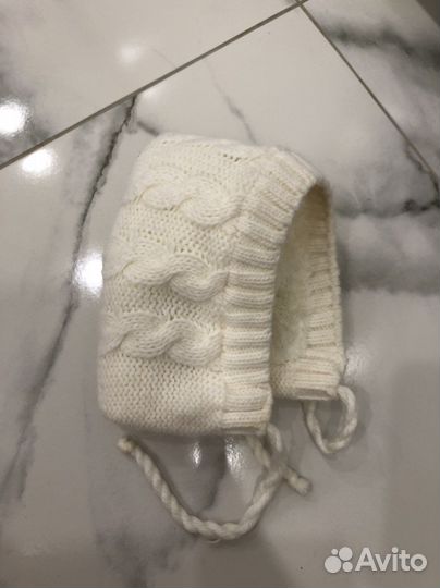 Шапка для новорожденного зима 0-3 месяцев