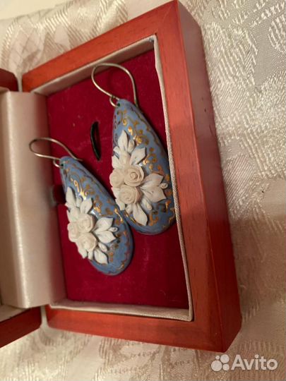 Серьги бижутерия из художественного салона