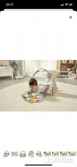 Коврик развивающий Fisher price Ленивец GN B52