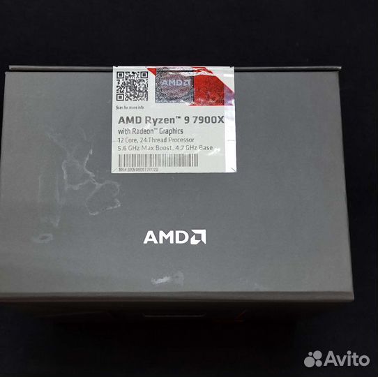Процессор AMD Ryzen 9 7900X Socet AM5 новый