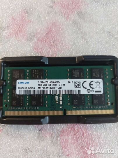 Новый sodimm DDR4 16GB 2666 мгц