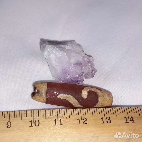 Старинная родовая Дзи Денежный Ключ