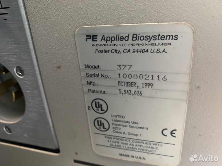Секвенатор днк Applied Biosystems ABI Prism 377