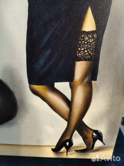 Картина Беседа Маргариты с Котом