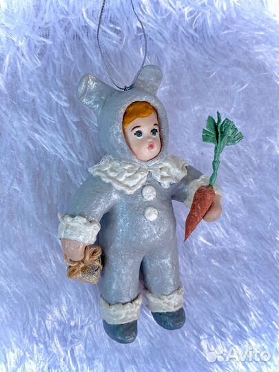 Ватная игрушка Зайка