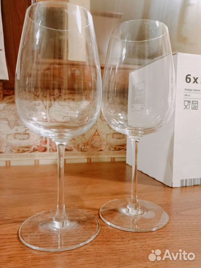 Бокалы хрустальное стекло Икея Storsint 6шт