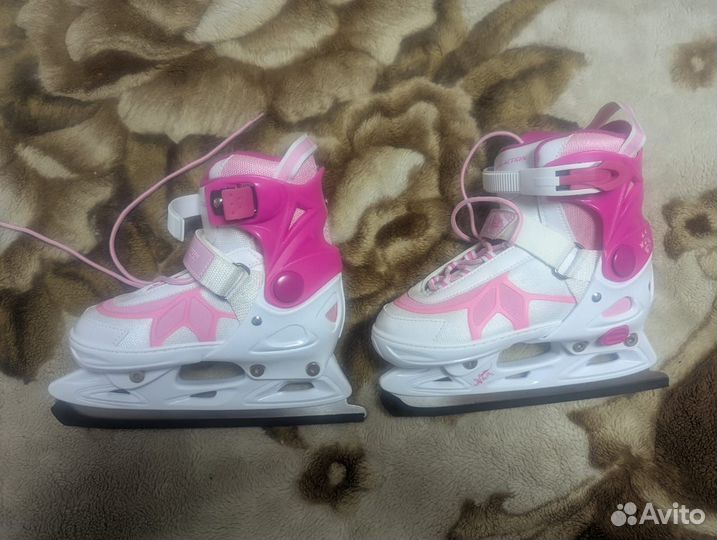 Детские раздвижные коньки размер 33-36