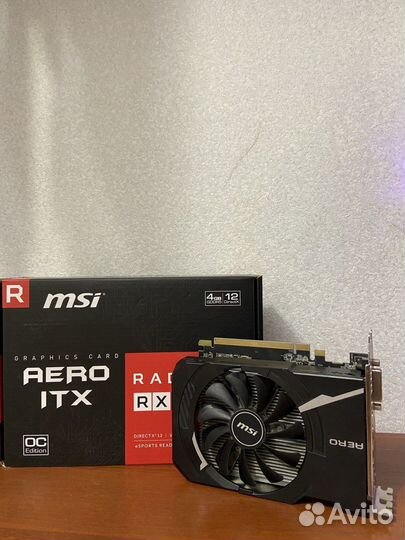 Видеокарта MSI AMD Radeon RX 550 aero ITX OC/4GB