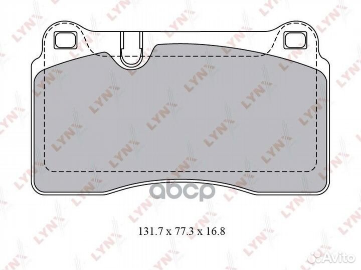 Колодки тормозные дисковые перед 2,198 BD80