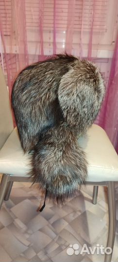 Шапка ушанка мужская песец