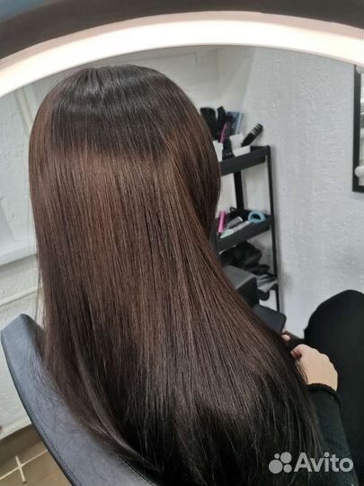 Кератиновое выпрямление волос