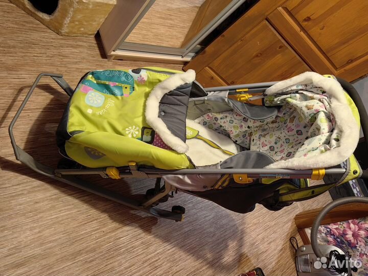 Детские санки коляска nika