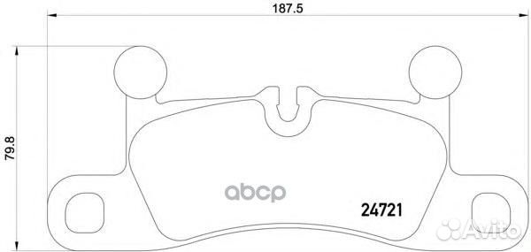 Колодки тормозные дисковые зад VW touareg