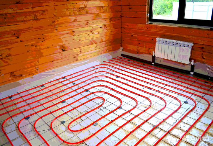 Тёплые полы - Монтаж отопления