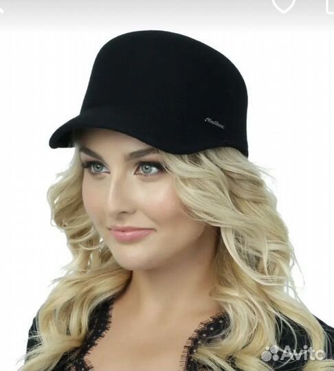 Жокейка женская фетровая, кепка женская