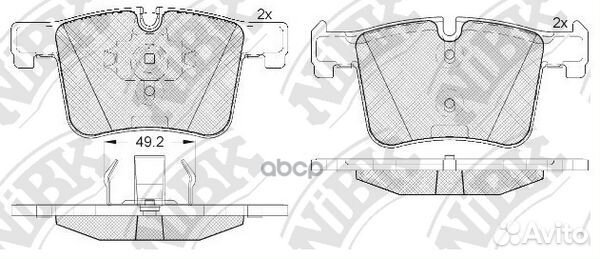 Колодки торм.пер. BMW X3 20dx, 20ix, 28ix, bis
