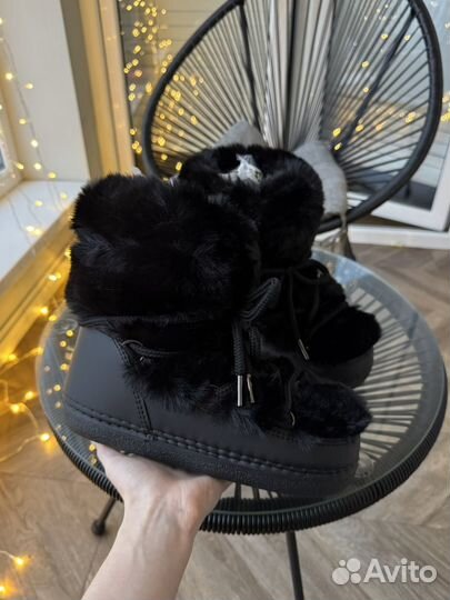 Луноходы меховые Moon Boot type