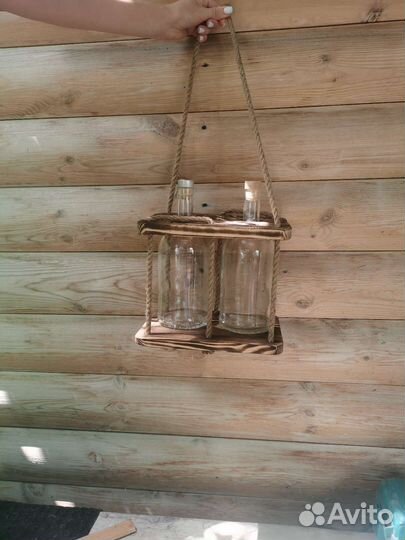 Подарочный набор бутылки на подставке к 23 февраля