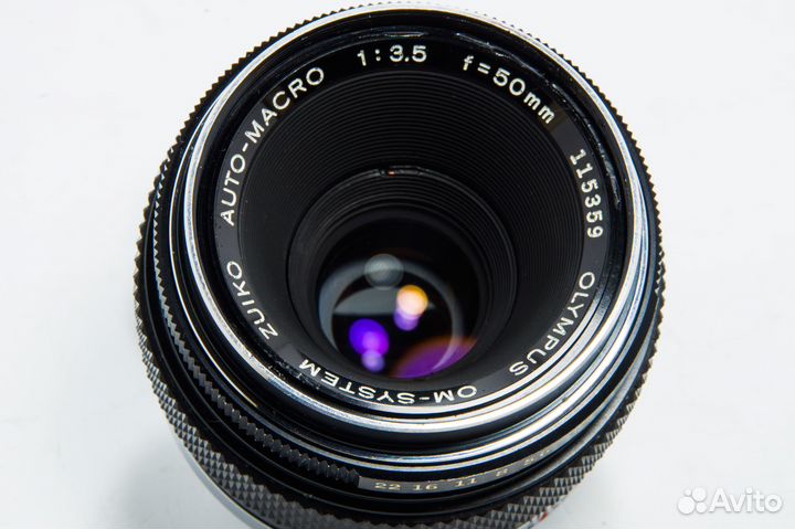 Объектив Olympus OM Zuiko Auto-Macro 50 mm f/ 3.5