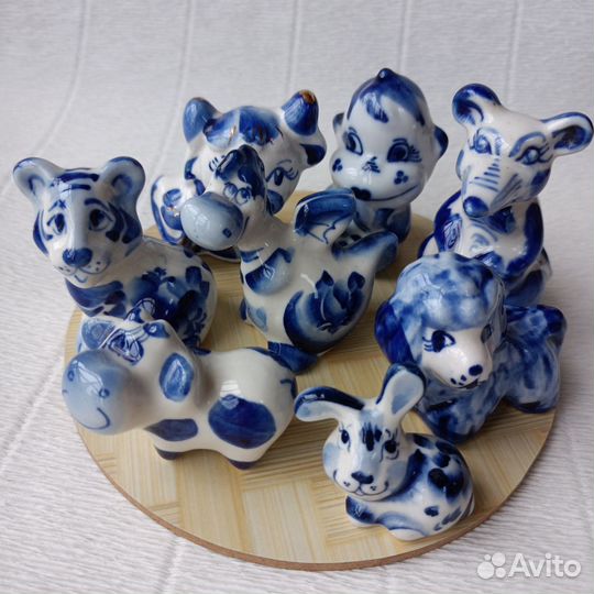 Фигурки гжель статуэтка
