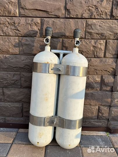 Спарка 2*7 литров 300bar баллоны для дайвинга